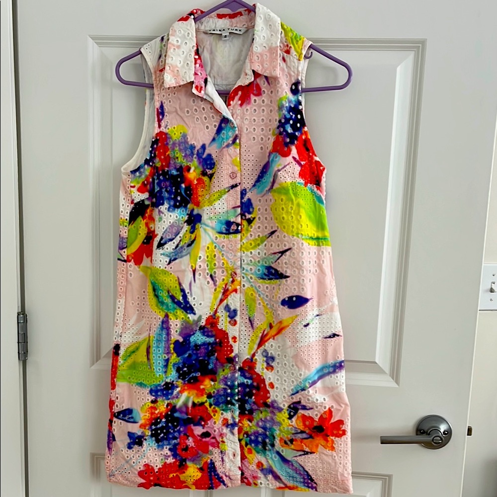 Trina Turk eyelet dress. Size 4